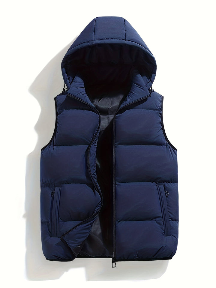 Warm heren Daan bodywarmer vest, mouwloos en gewatteerd. Ideaal voor casual lente & herfst outfits.