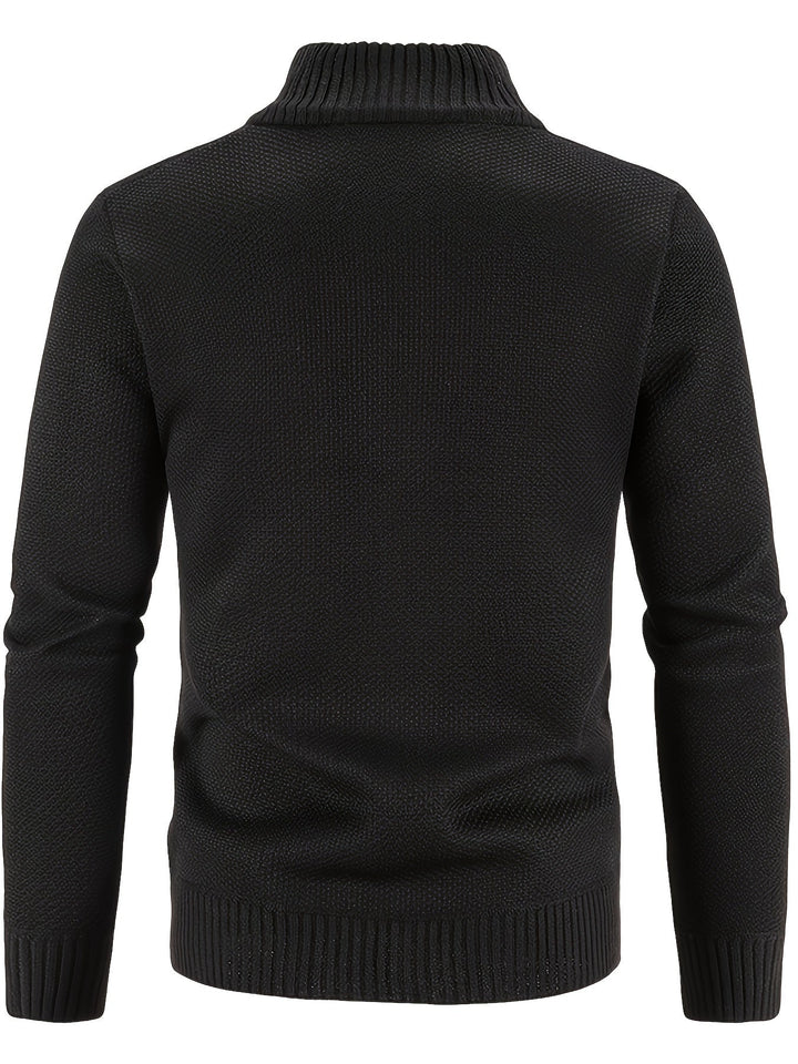 Trendy herenvest, fleece met opstaande kraag en handige ritszakken; veelzijdig.