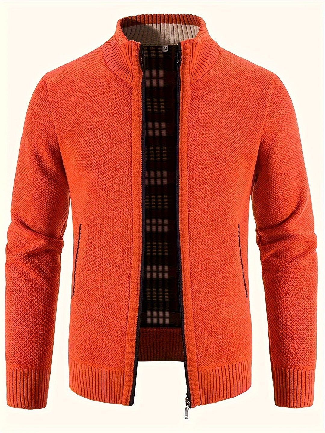 Modieus herenvest met praktische ritszakken; een must-have voor de herfstmode.