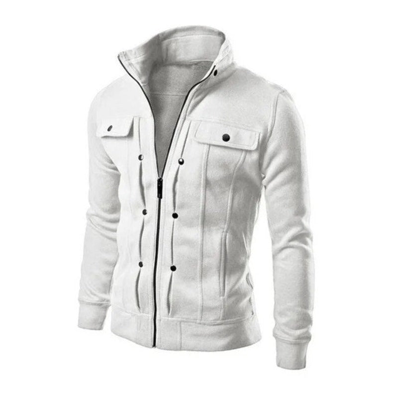 Heren wintervest met kraag, warm gebreid vest voor mannen, comfortabel en stijlvol.