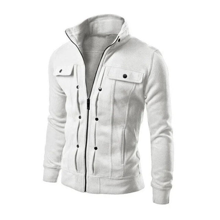 Heren wintervest met kraag, warm gebreid vest voor mannen, comfortabel en stijlvol.