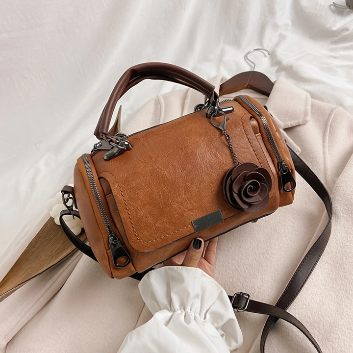 Wijn rode dames Boston tas, elegante schoudertas van PU leer voor stijlvolle vrouwen.