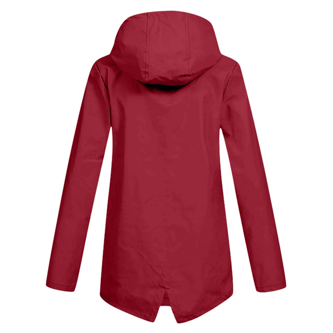 Getailleerde halflange dames anorak jas met capuchon, moderne dameskleding voor lente/herfst.