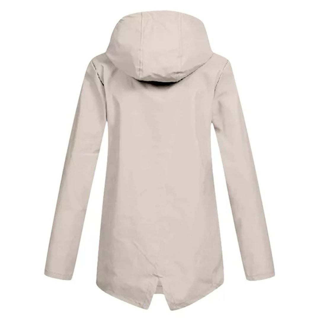 Casual halflange dames anorak jas met capuchon, veelzijdig voor dagelijks gebruik en lente.