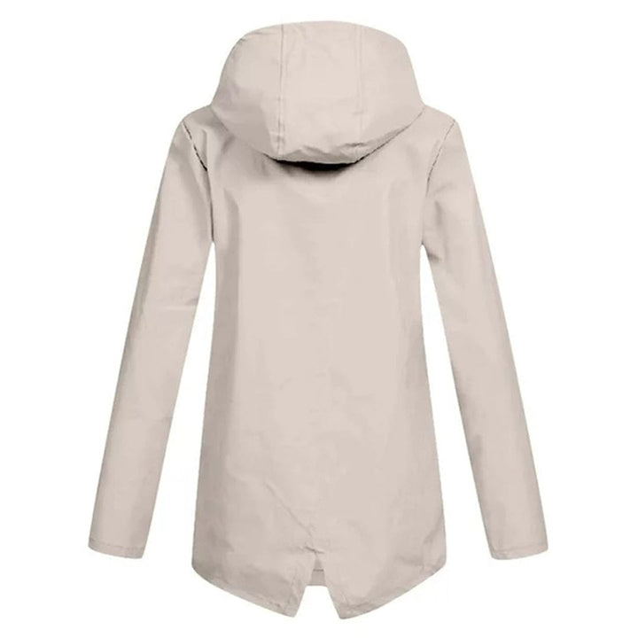 Casual halflange dames anorak jas met capuchon, veelzijdig voor dagelijks gebruik en lente.