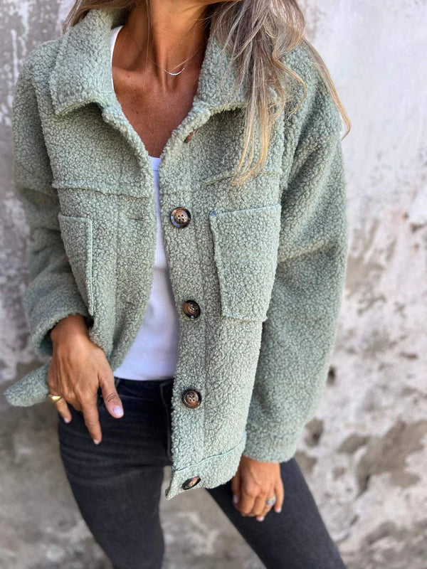 Dames casual jasje, veelzijdig te combineren. Met kraag en button-down, voor een comfortabele dagelijkse outfit.