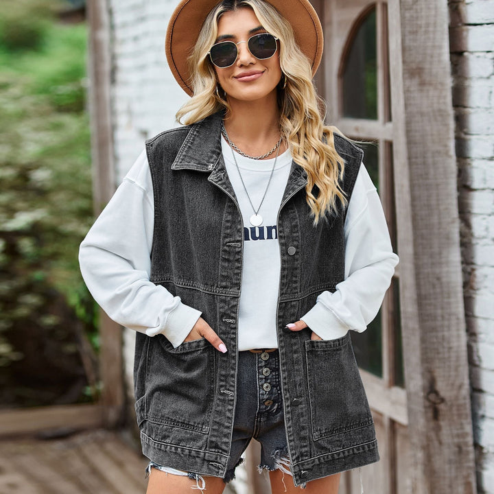 Comfortabel damesvest met zakken en knopen, een must-have voor elke moderne vrouw.