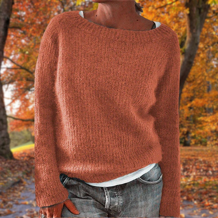 Casual dames trui met comfortabele pasvorm, gebreid, lange mouwen en ronde hals, warm en modern.