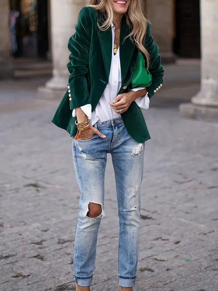 Zakelijke getailleerde blazer voor dames, voegt klasse toe aan elke set.