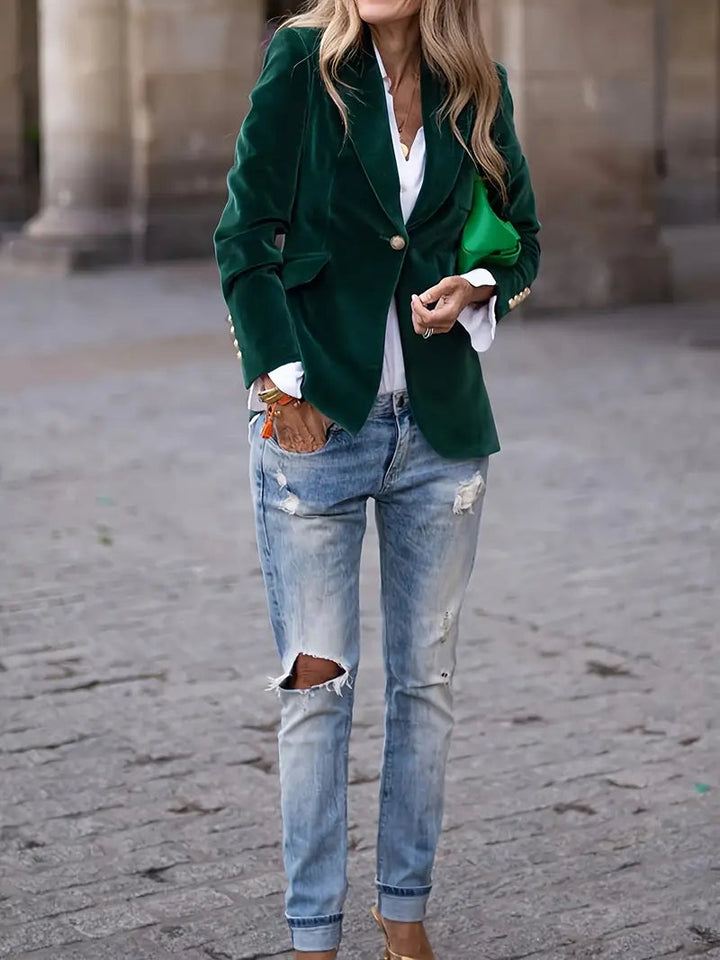 Formele getailleerde blazer voor dames, met een moderne snit.