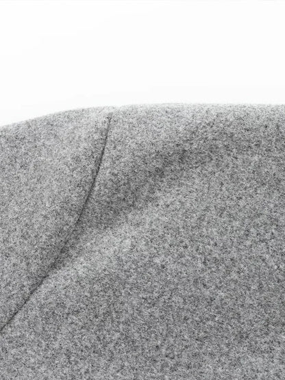 "Dames grijze bomberjas met ritssluiting, elastische tailleband en moderne oversized fit voor een stijlvolle casual look."
