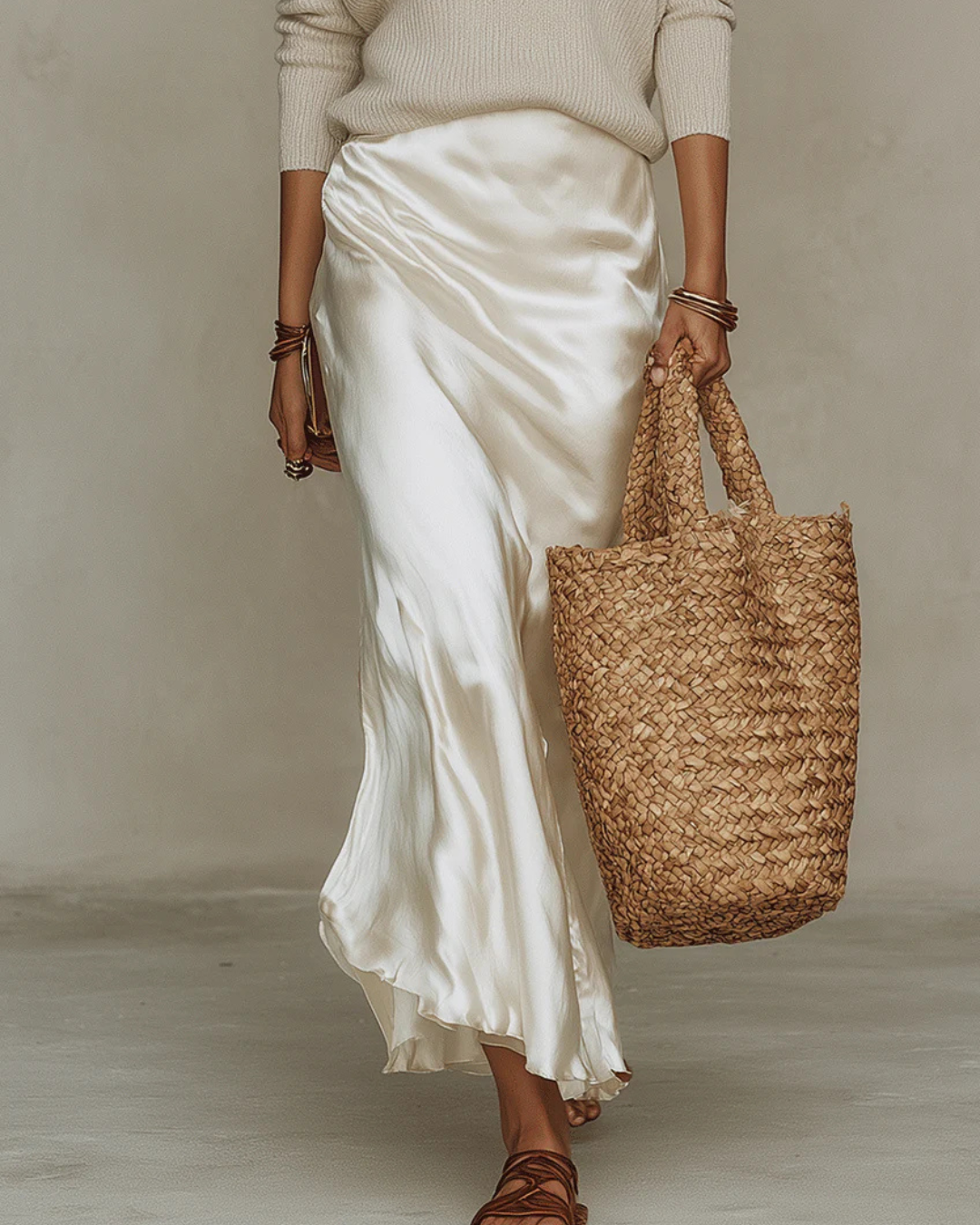 Elegante dames midi-jurk met spaghettibandjes en diepe V-hals, ideaal voor diverse gelegenheden.