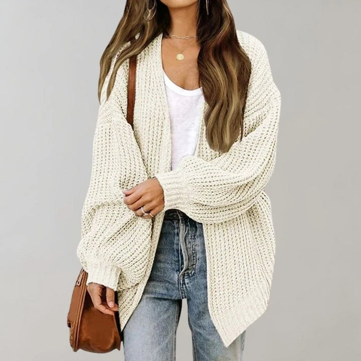 Dames open vest, stijlvol en comfortabel. Dit veelzijdige oversized cardigan is perfect voor dagelijks casual comfort.