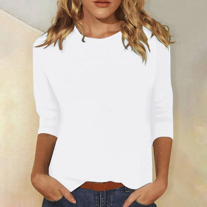 "Dames shirt met lange mouwen, comfortabel en stijlvol, verkrijgbaar in roze, wit, paars, lichtblauw, blauw en zwart."