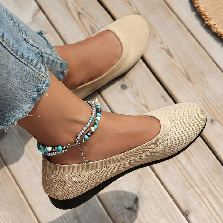 Stijlvolle dames instap ballerina's, chic en comfortabel voor elke gelegenheid.