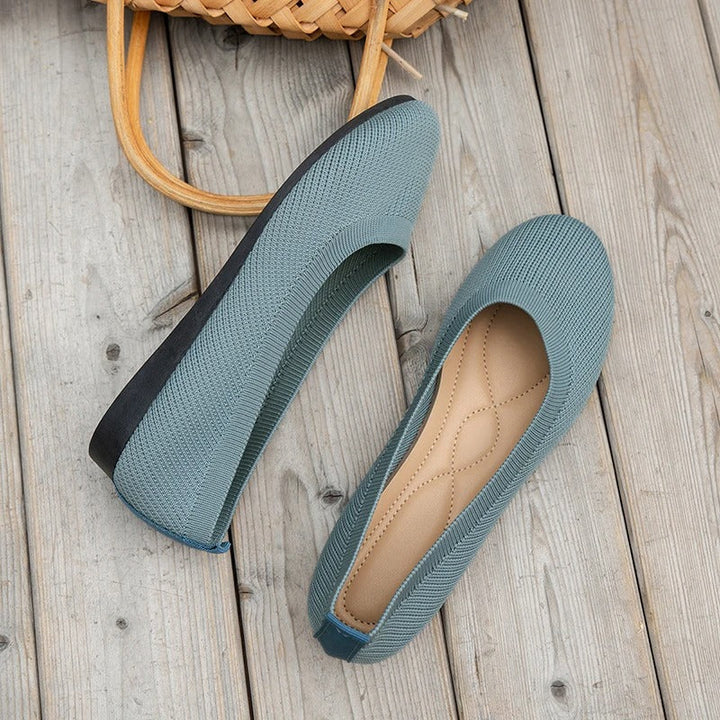 Dagelijkse comfortabele dames instap ballerina's, stijlvolle en veelzijdige platte schoenen.