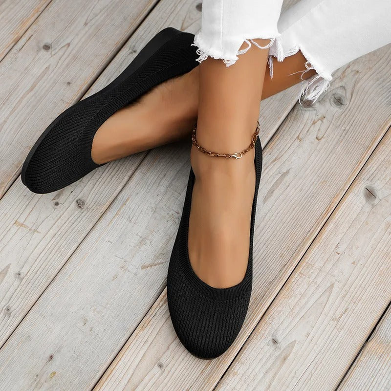 Comfortabele platte instappers voor dames, modieuze ballerina's voor voorjaar en zomer.