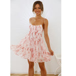 Roze Bloemenprint