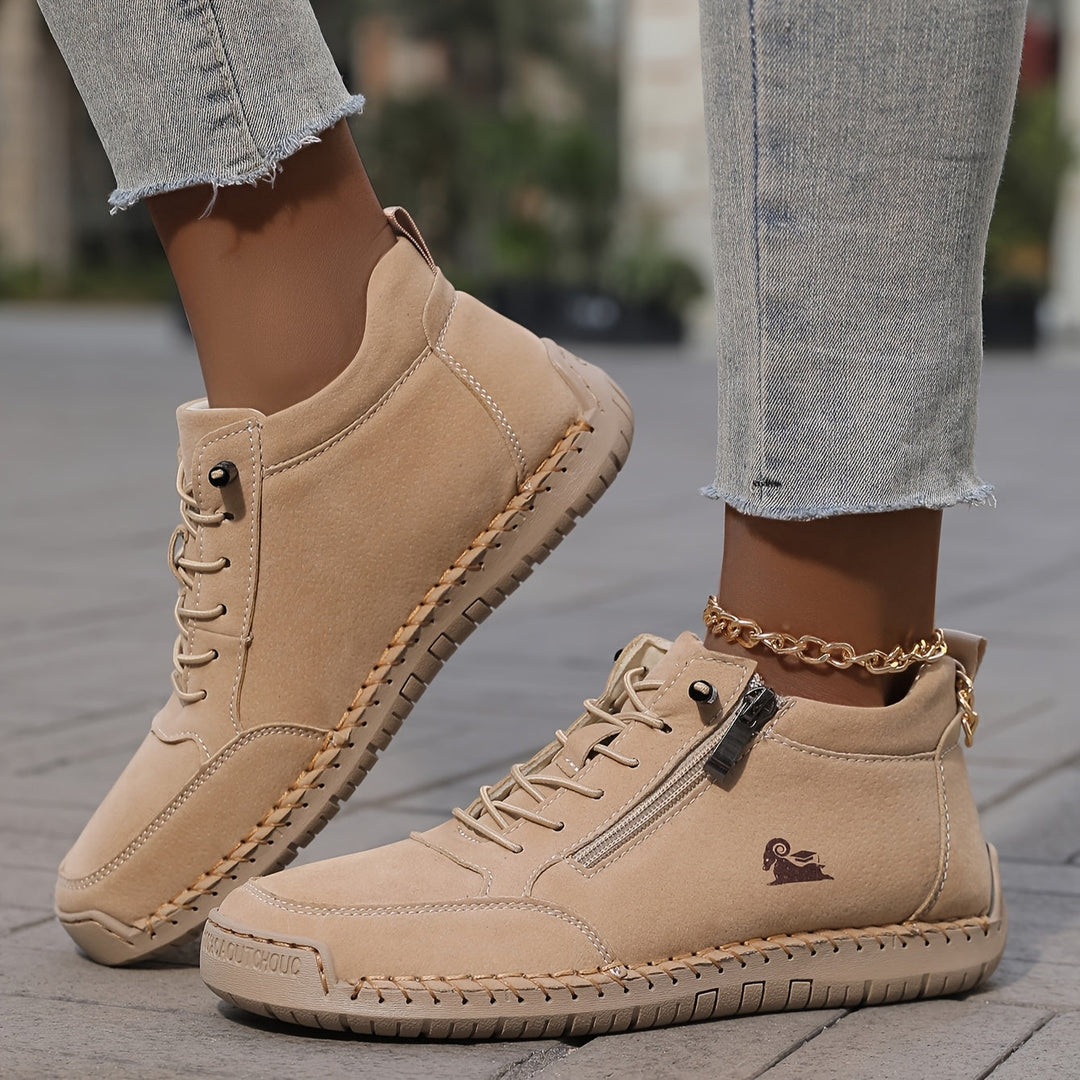 Stijlvolle dames veterlaarsjes, comfortabel en veelzijdig, perfect voor dagelijks gebruik en mode.