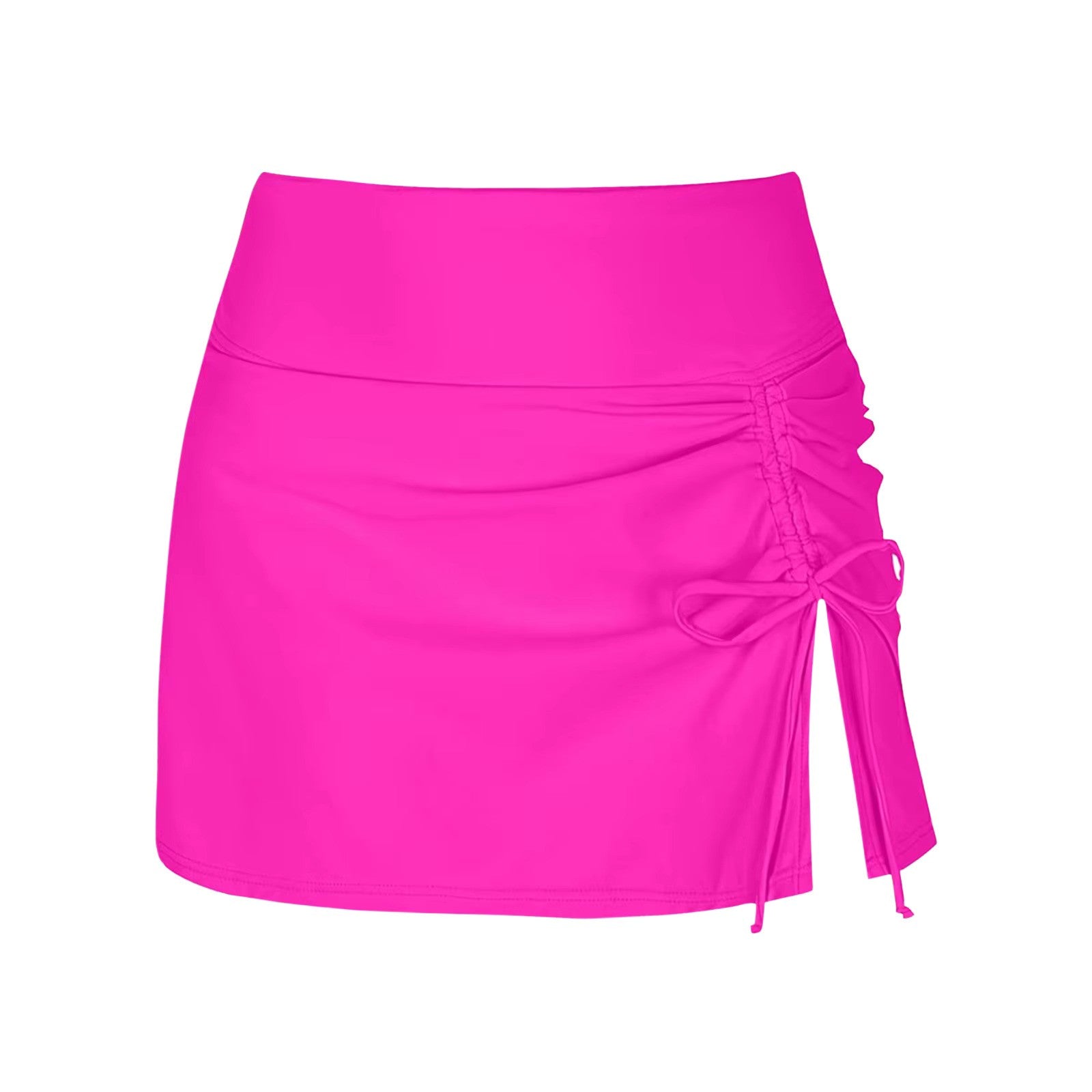 "Dames zwemshorts met elegante zijopeningen, sneldrogend en comfortabel in klassieke effen kleur, stijlvol design."