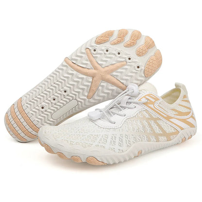 "Dameswaterschoenen ademend sneldrogend met grip, flexibel lichtgewicht ontwerp en anti-slipzool voor wateravonturen."