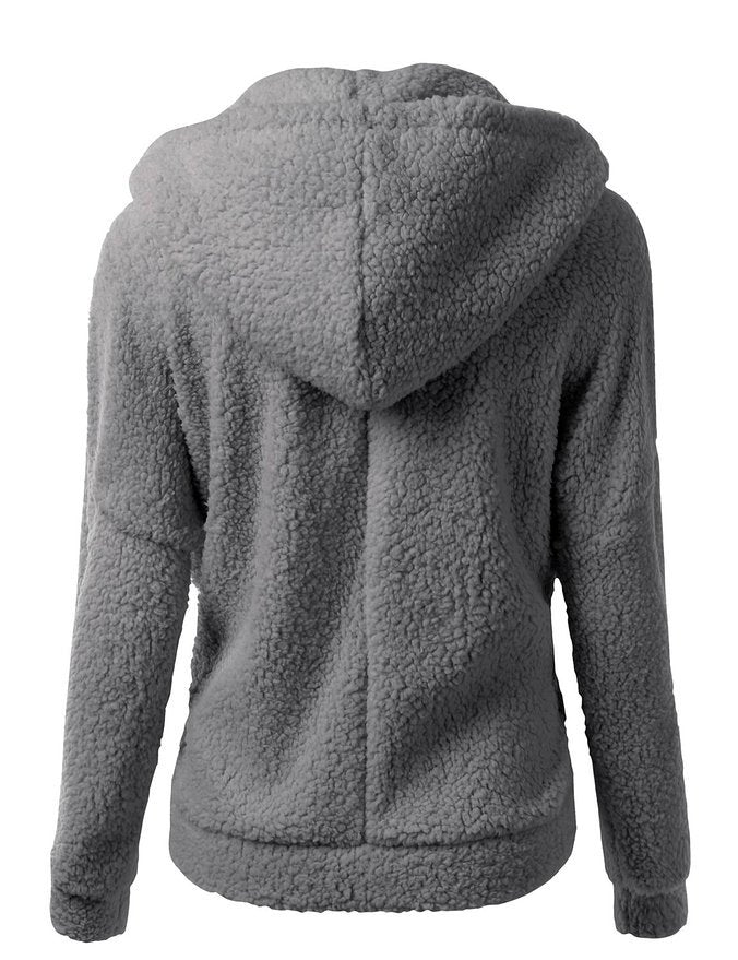 Dames fleece ritsvest, zacht, effen en veelzijdig voor dagelijks gebruik.