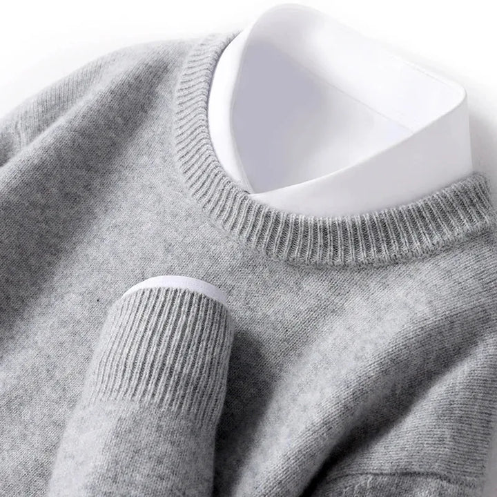 Diverse kleuren herentrui, ronde hals, lange mouwen, comfortabel en modieus voor mannen.