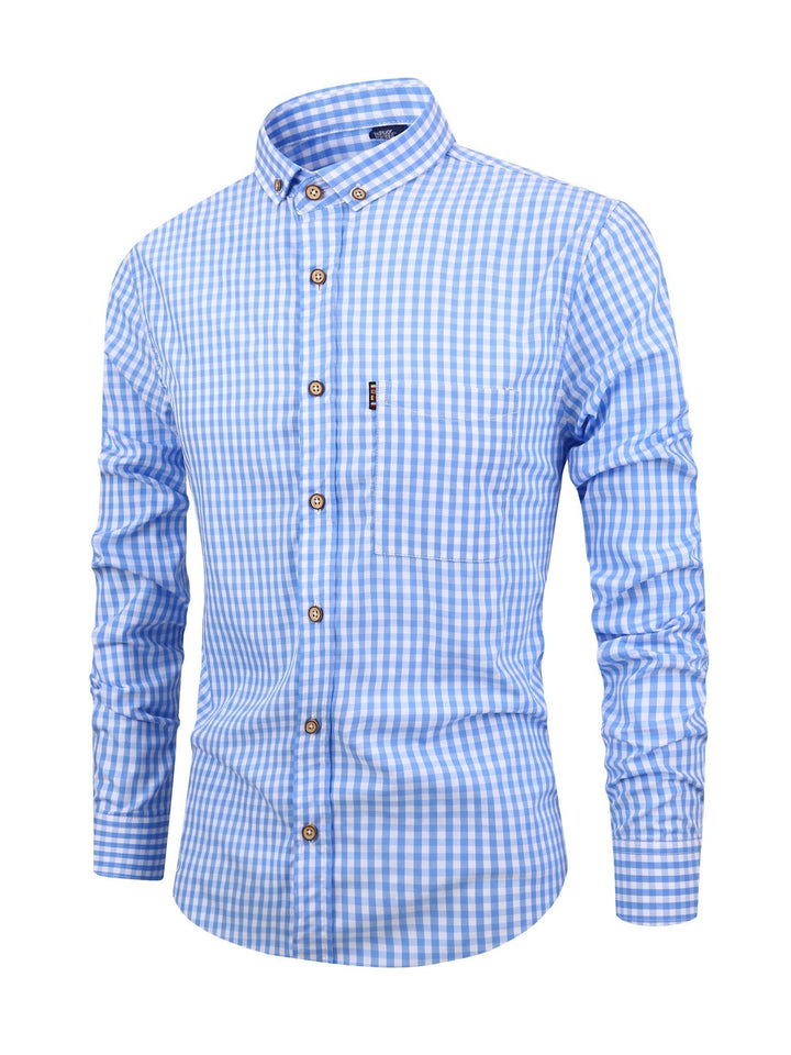 Casual herenmode: een modern geruit overhemd dat comfort en stijl combineert voor elke man.