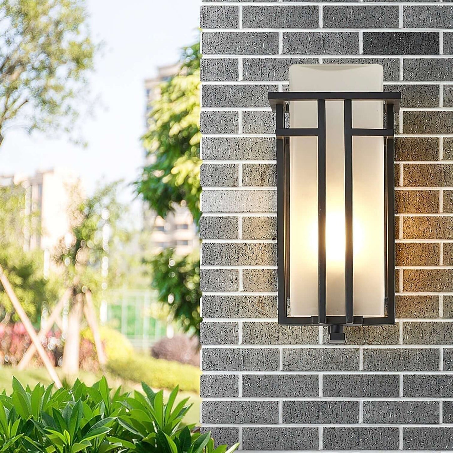 Buiten Wandlamp - IJzer & Glas