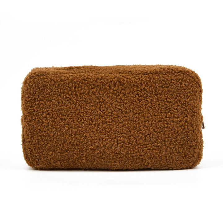 Ruime fluwelen make-up organizer, perfect als cosmetische reistas en elegante opbergtas voor dames accessoires.