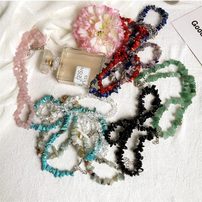 Spirituele Lina dames ketting, gepolijste kristallen halsketting als uniek geschenk.