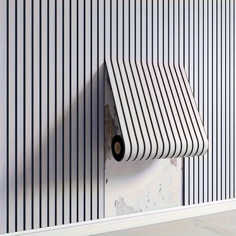 Zelfklevende 3D PVC wandpanelen houtlook, ideaal voor een snelle badkamer of woonkamer renovatie.