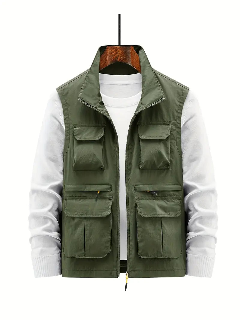 Veelzijdig Thorne herenvest, perfecte bovenkleding voor casual en outdoor activiteiten, stijlvol comfort.