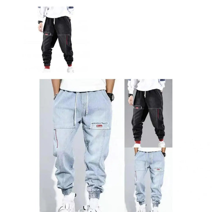 Comfortabele heren slim fit stretchbroek. Elastische jeans voor maximale bewegingsvrijheid, perfect voor dagelijks gebruik.