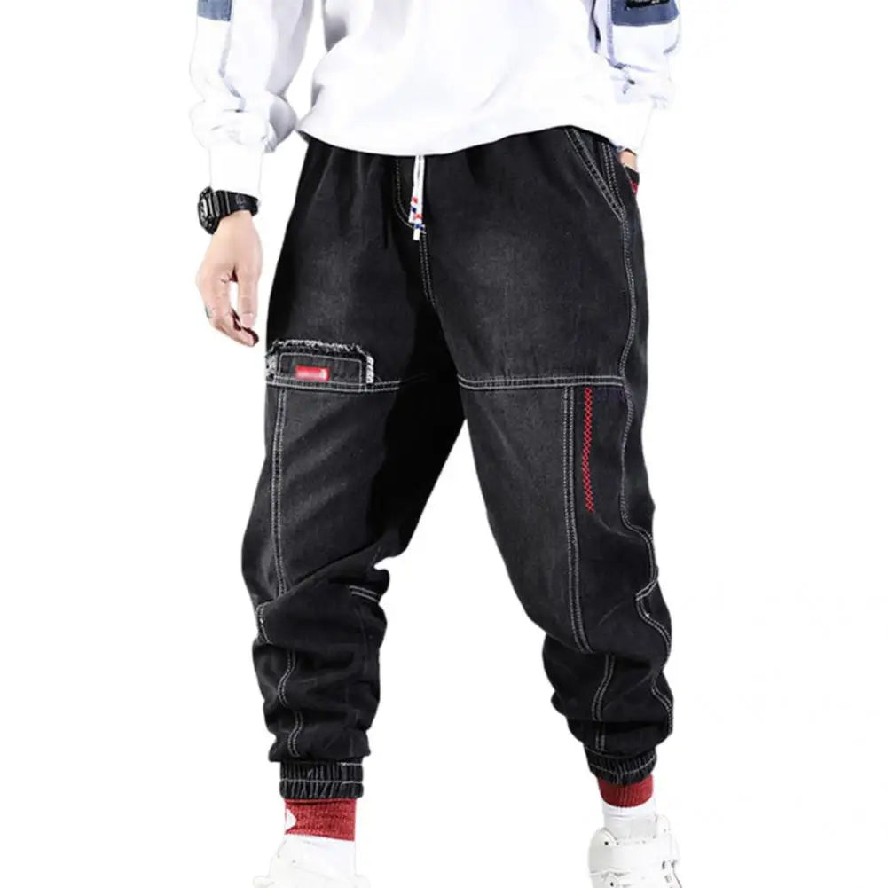 Heren slim fit spijkerbroek met stretch. Comfortabele casual jeans in lichtblauw of zwart, perfect voor elk seizoen.