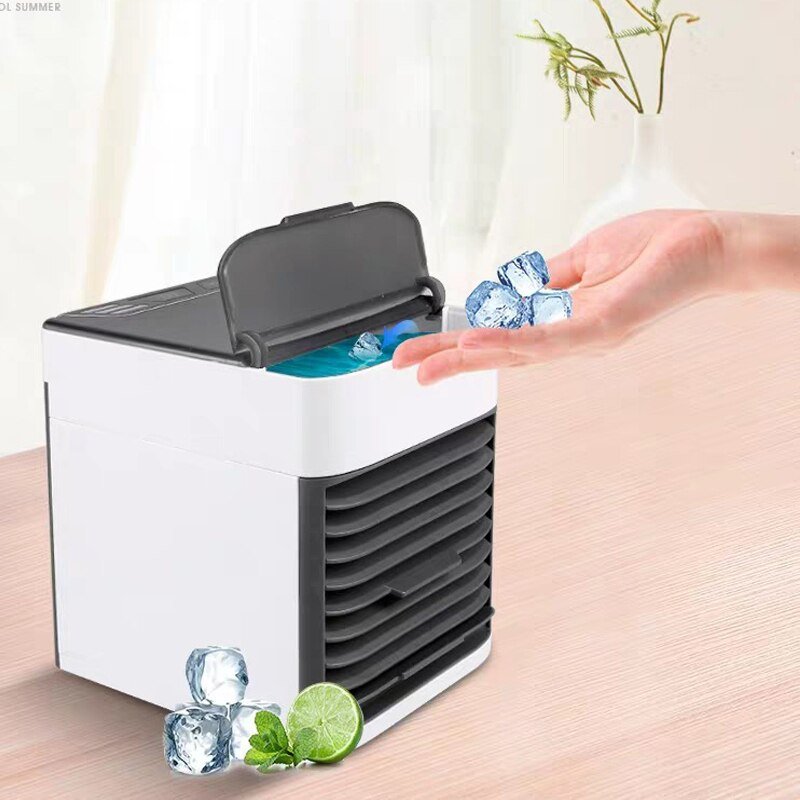 3-in-1 persoonlijke luchtkoeler: ventilator, bevochtiger en luchtreiniger voor een comfortabele zomer.