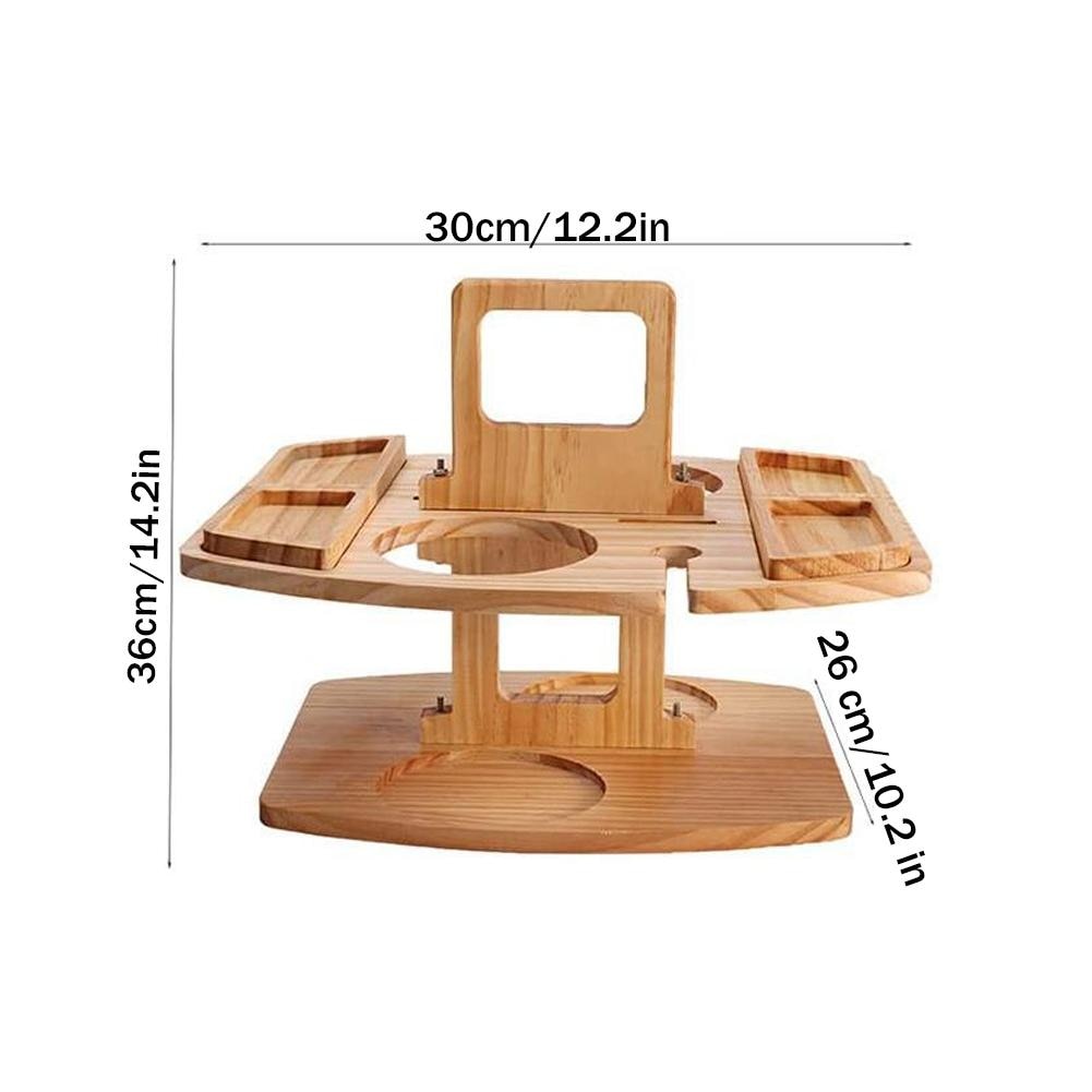 Elegante draagbare houten picknicktafel van massief hout. Ideaal voor buiten dineren, picknicks, camping en als terras tafel.