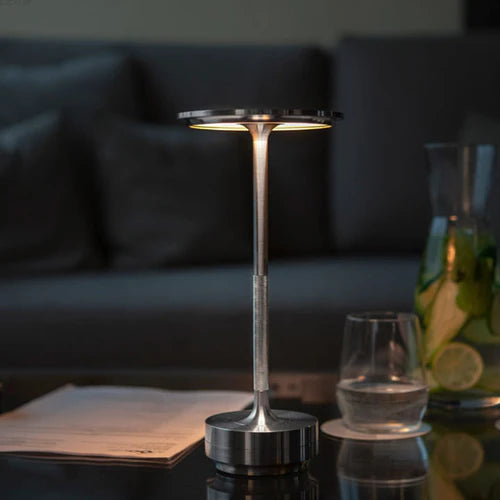 Gouden NordicaLight designlamp, draadloze LED tafellamp, oplaadbaar sfeerlicht, binnen & buiten.