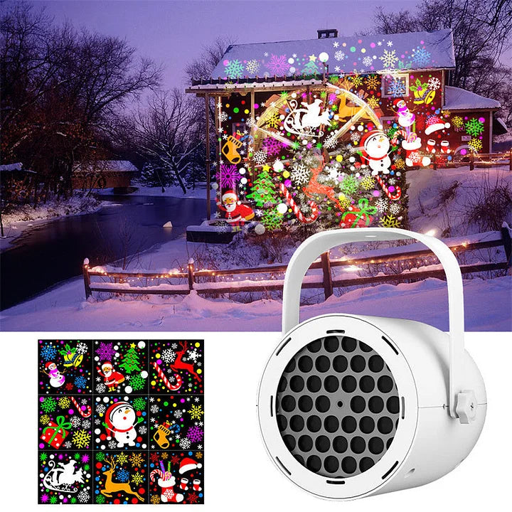 Universele LED projectielamp, ideaal als sfeerlicht voor feestjes, kerst en andere feestdagen evenementen.