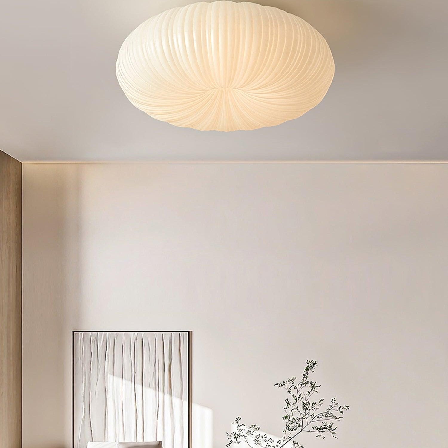 "Dimbare Filomena Luxe plafondlamp met modern design, LED-verlichting en afstandsbediening, ideaal voor elegante interieurs."