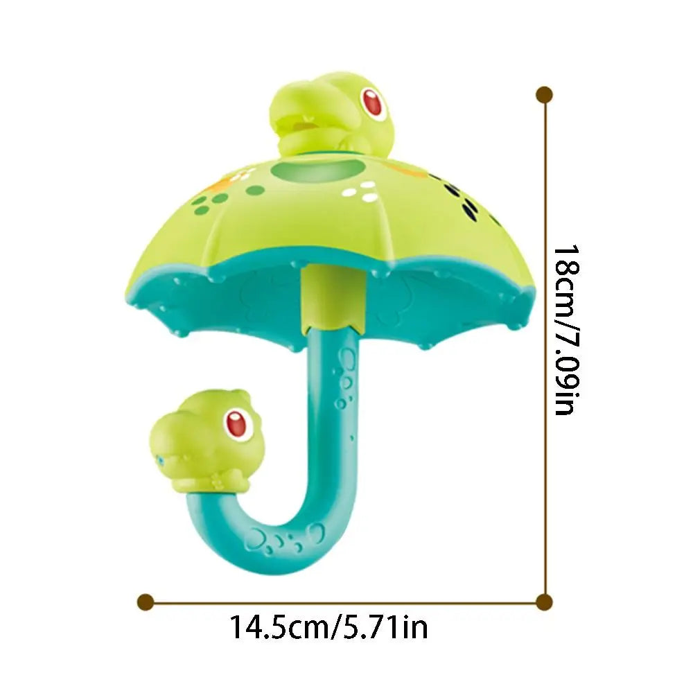 "Dino Shower Spin badspeeltje, kleurrijk ontwerp, vrolijke dinofiguur, veilig ABS-materiaal, ideaal voor kinderen in bad."
