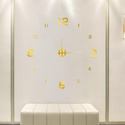 "DIY wandklok met unieke, creatieve ontwerpen in zwart, rood, goud en lichtgevend. Voeg stijl toe aan elke kamer."