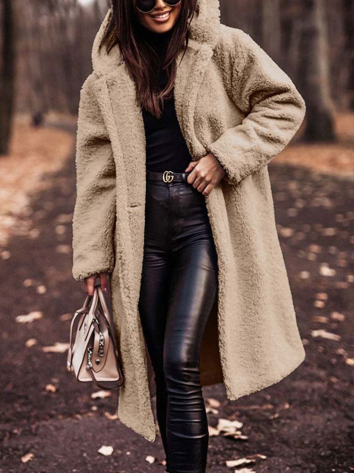 Zachte oversized teddy jas dames; modieus, warm en veelzijdig kledingstuk.