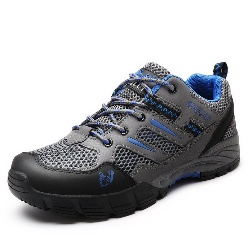 Heren wandelschoenen Elric, waterdicht met demping en profielzool voor optimale grip tijdens hiking.