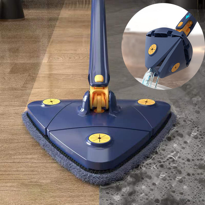 360° Magische schoonmaakmop met microvezel doeken voor vlekkeloze reiniging van elke vloer in huis.