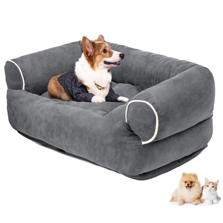 Pluche huisdier relaxbed voor kat of hond. Ultiem zacht en comfortabel slaapplekje voor je huisdier.