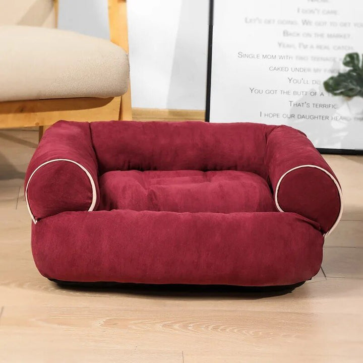 Zacht pluche kattenbed en hondenbed. Ideaal als wasbaar relaxbed voor comfortabele dutjes.