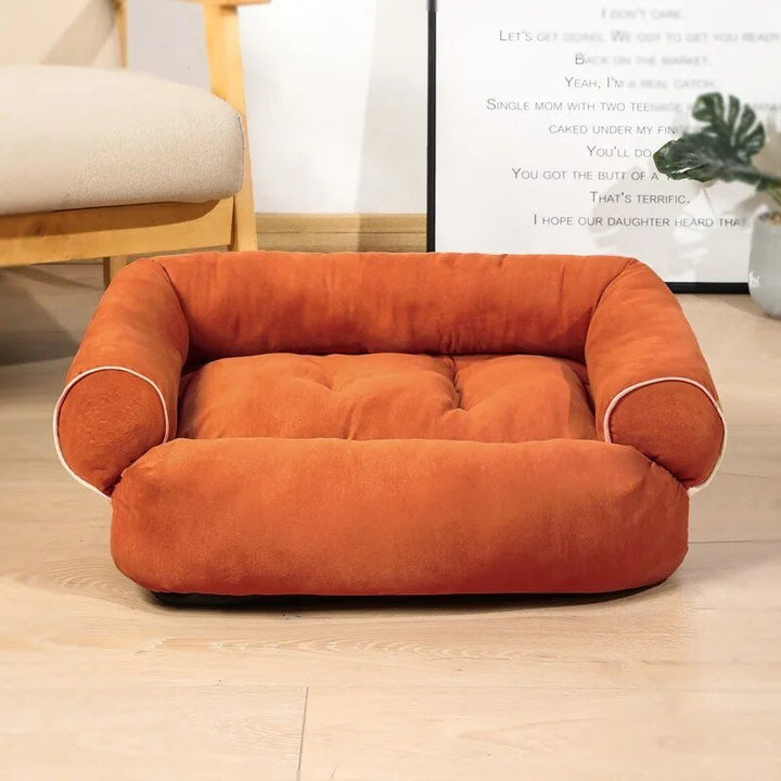 Luxe pluche huisdierbed voor honden en katten, machine wasbaar. Super zacht en comfortabel relaxbed.