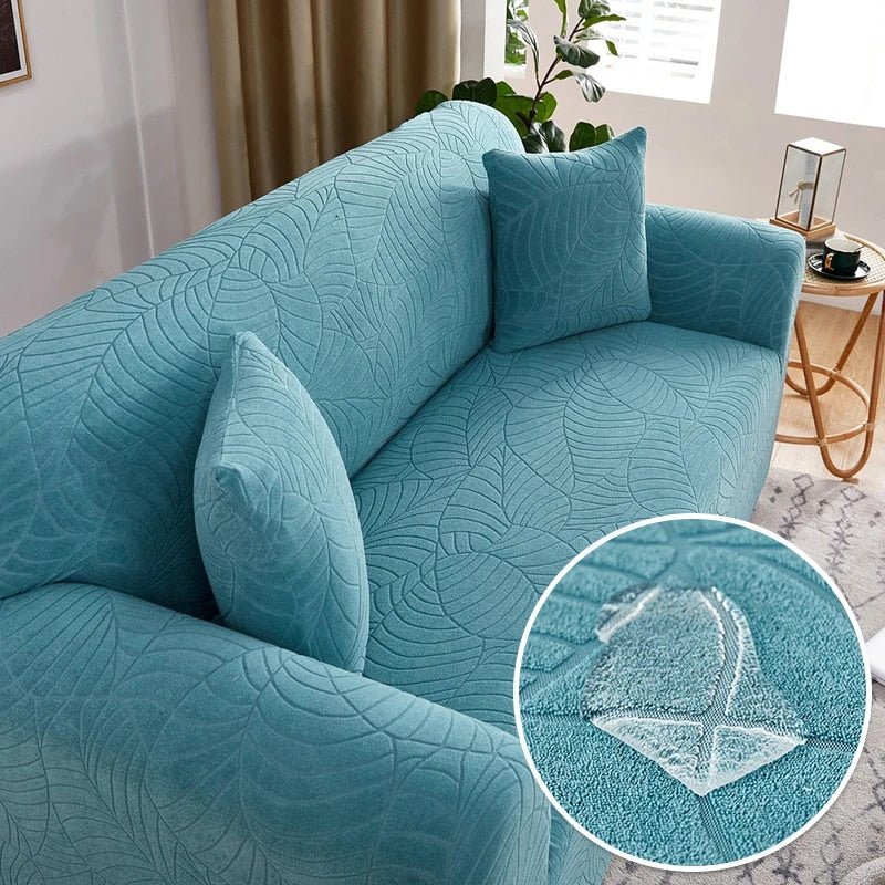 Elegante jacquard bankovertrek, perfect voor het vernieuwen van uw woonkamer interieur.