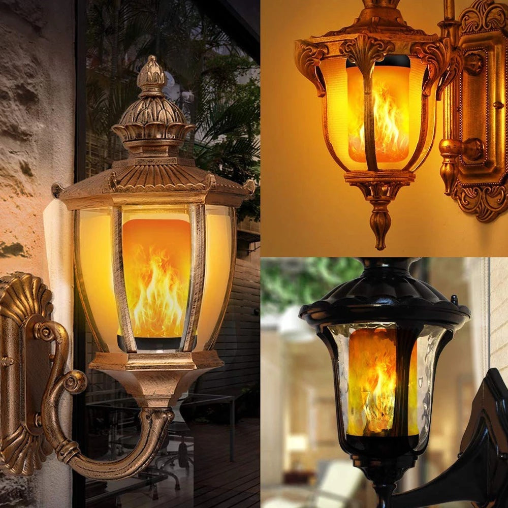 Decoratieve LED vlamlamp; ideaal voor feestverlichting, tuin of woonkamer.